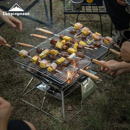 Folding Portable Stainless Steel Camping Grill